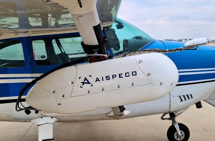 HELIUX LITE data-collection system mounted on Cessna 182 for corridor mapping (power lines, pipelines, roads etc.) application.