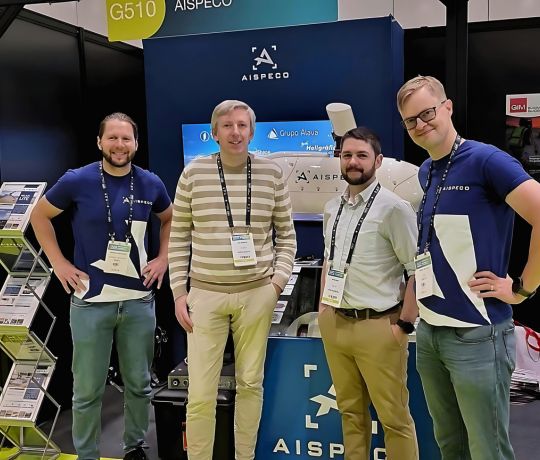 AISPECO team participating in GEO Business 2024 exhibition.