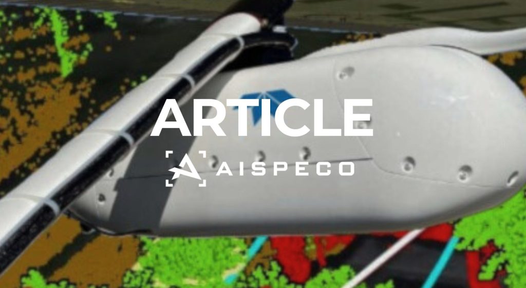 Teledyne Geospatial presents Optech EchoONE UAV Lidar payload alongside AISPECO’s HELIUX LITE, and Pointerra3D’s processing engine.